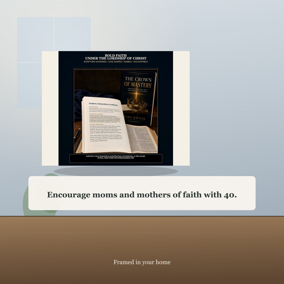 40-Day Christian Formation Devotional PDF | The Crown of Mastery