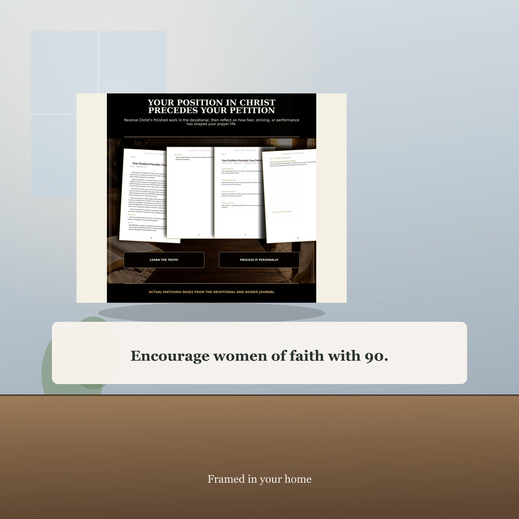 90-Day Christian Devotional and Prayer Journal PDF Set, Pray From Victory