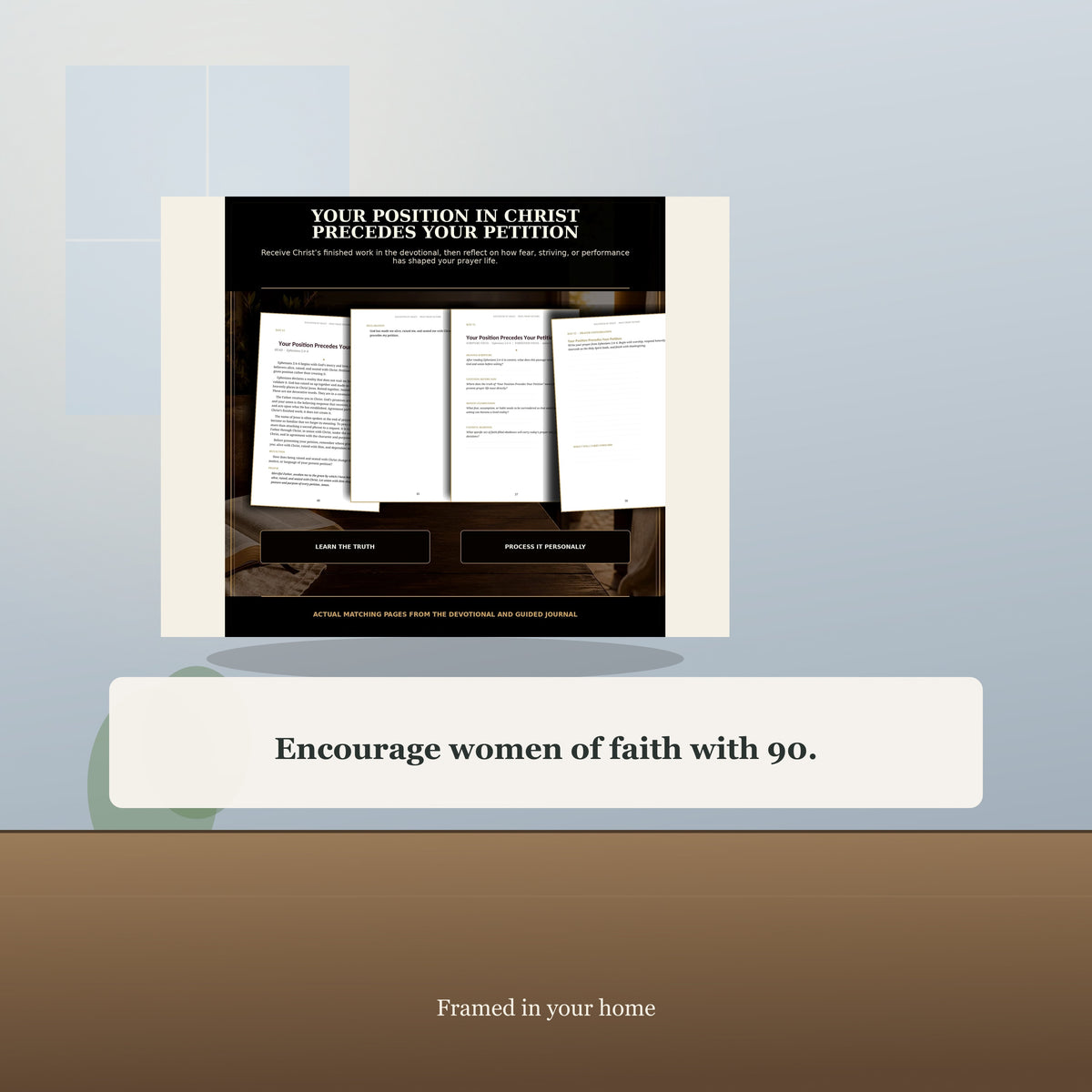 90-Day Christian Devotional and Prayer Journal PDF Set, Pray From Victory