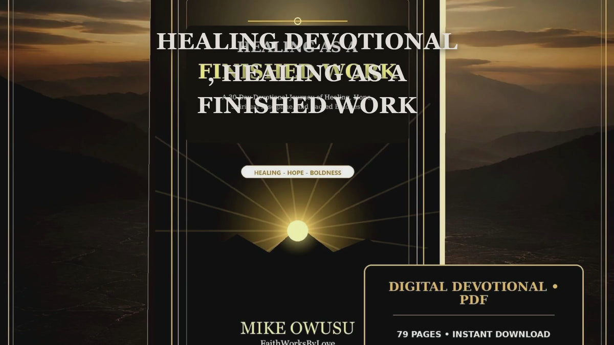 Healing as a Finished Work PDF, 30-Day Christian Devotional, Scripture Prayer Journal, Faith Healing Bible Study Download