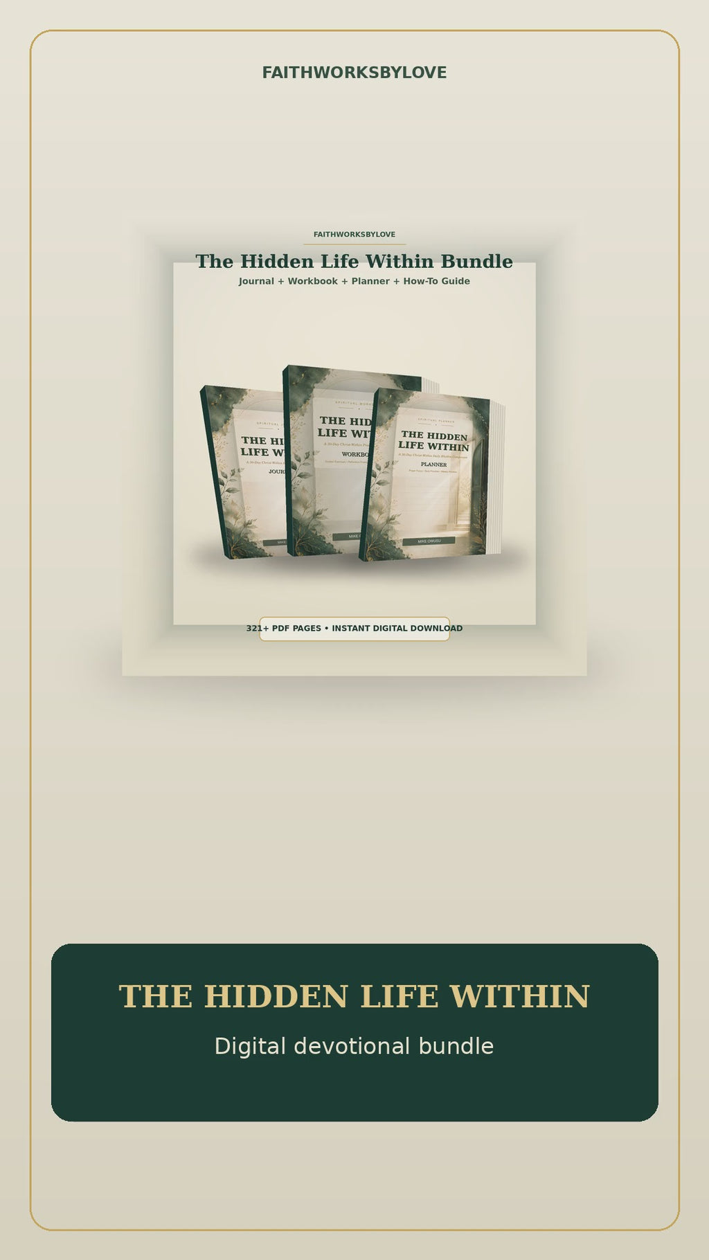 The Hidden Life Within Digital Bundle | Journal, Workbook, Planner &amp; How-To Guide