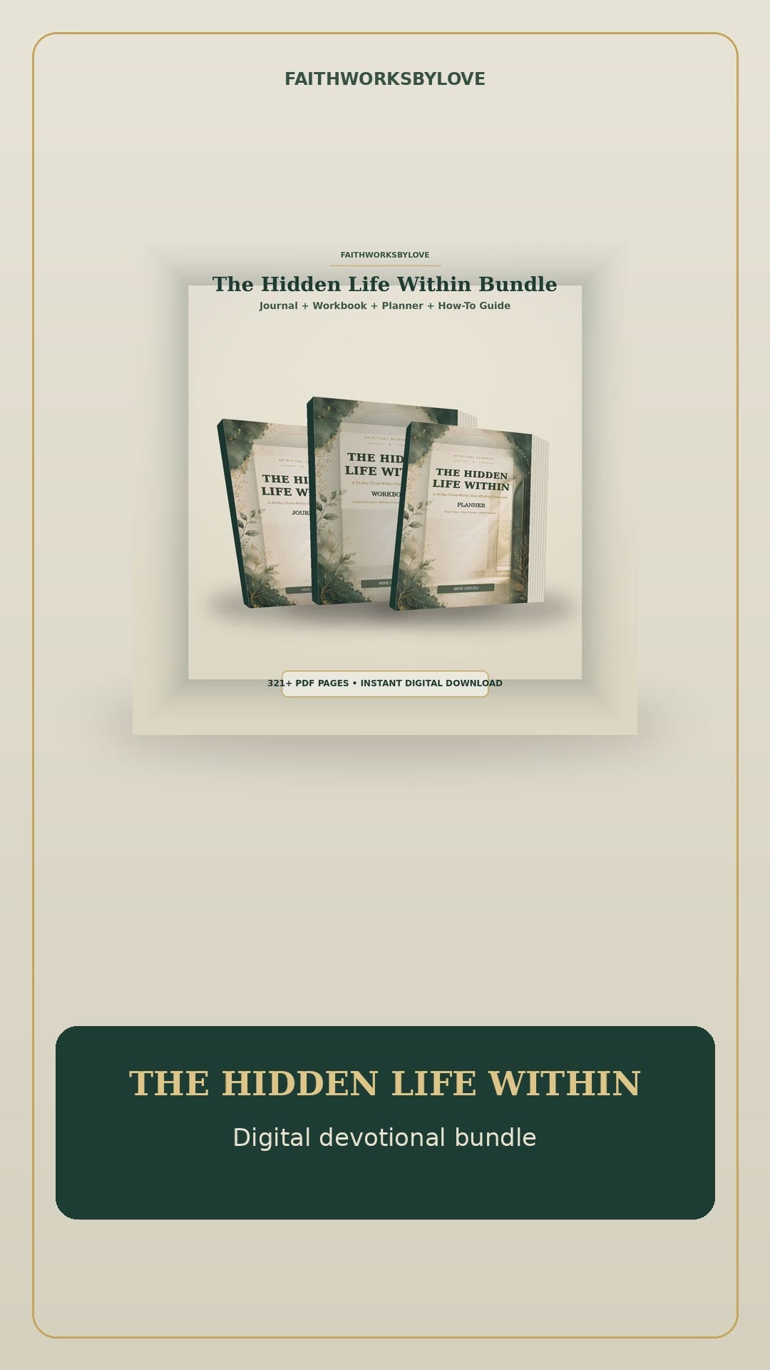 The Hidden Life Within Digital Bundle | Journal, Workbook, Planner &amp; How-To Guide