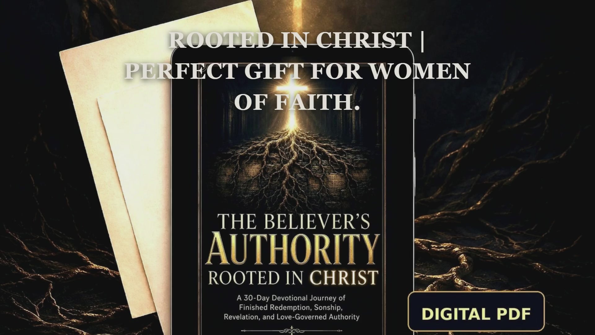 30-Day Christian Authority Devotional PDF | Rooted in Christ | Perfect Gift for Women of Faith