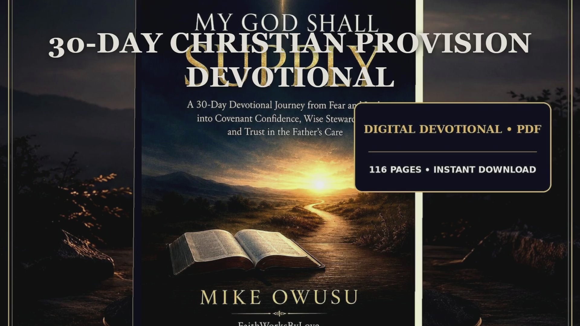 30-Day Christian Provision Devotional PDF, My God Shall Supply