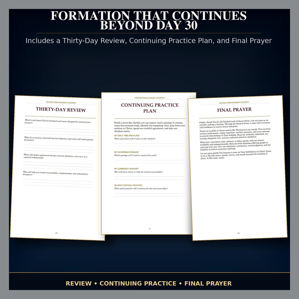 30-Day Christian Prayer Journal PDF, Praying from Covenant Authority