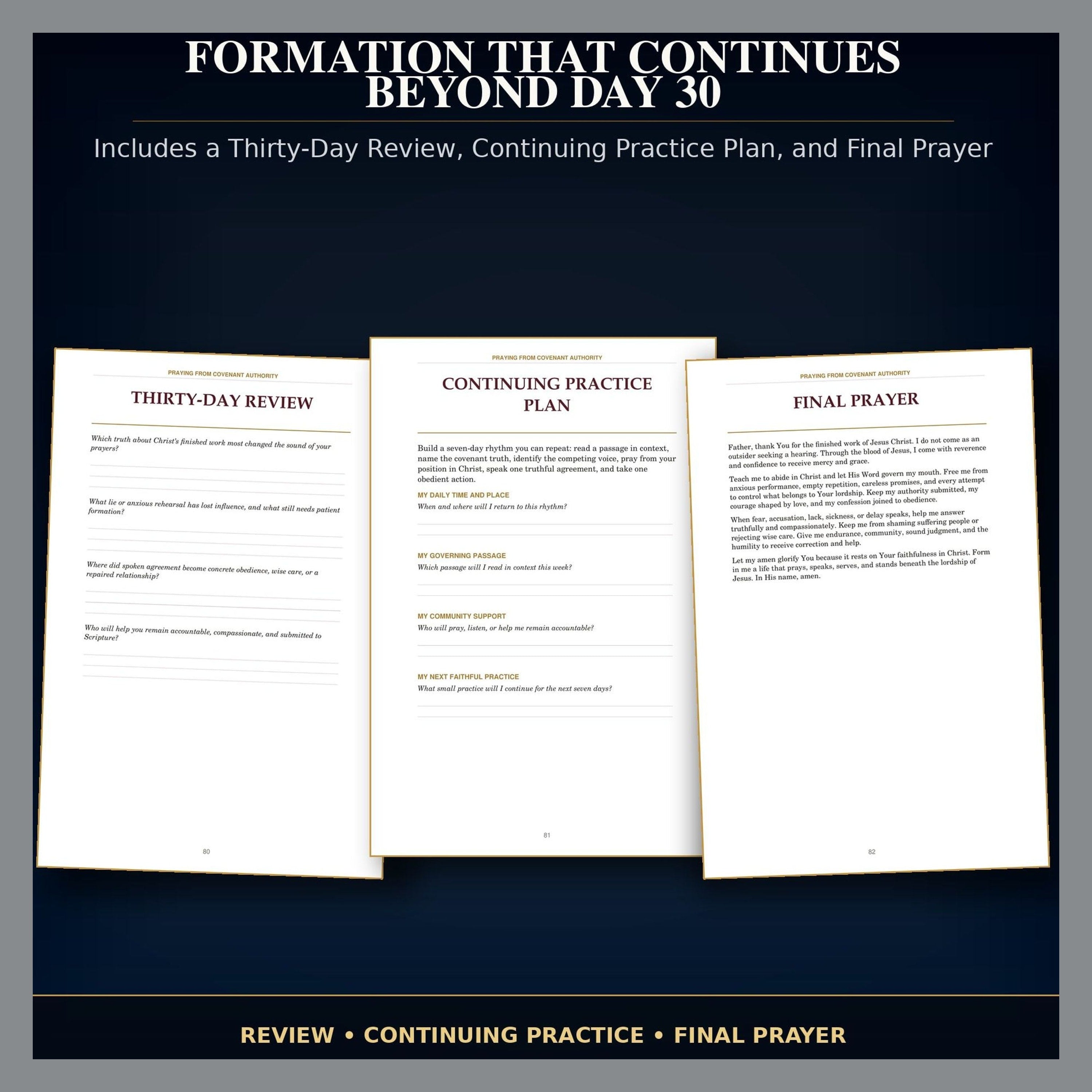 30-Day Christian Prayer Journal PDF, Praying from Covenant Authority