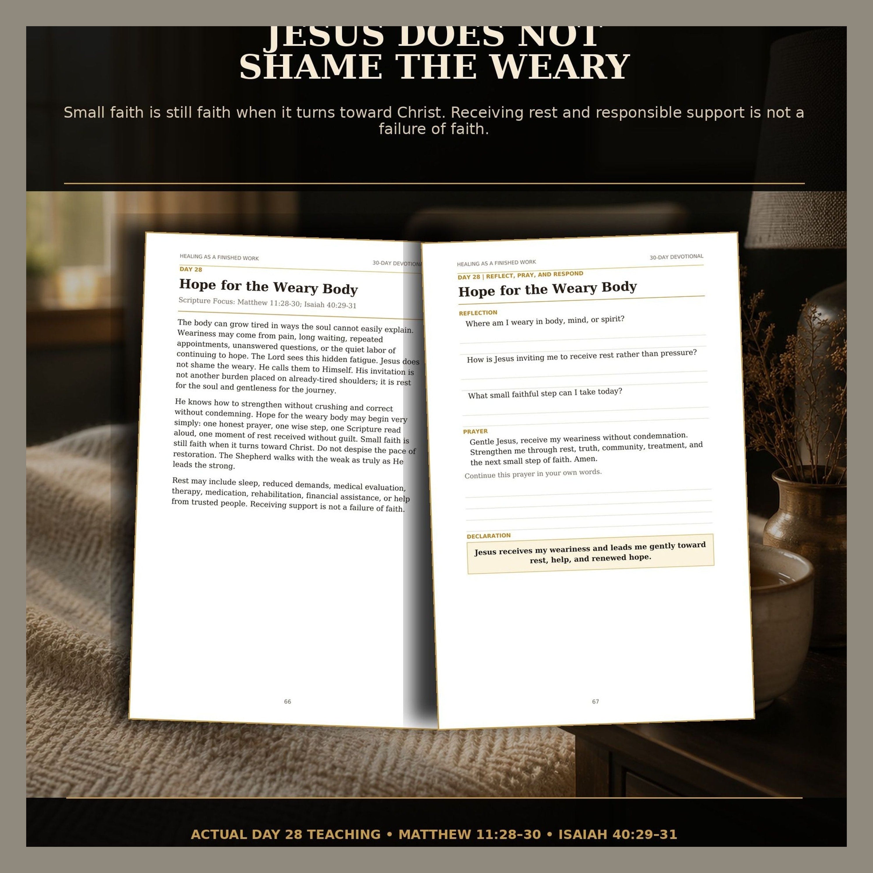 Healing as a Finished Work PDF, 30-Day Christian Devotional, Scripture Prayer Journal, Faith Healing Bible Study Download