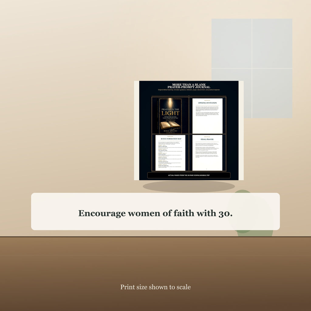 30-Day Christian Prayer Journal PDF, Scripture-Shaped Devotional and Guided Reflection, Instant Digital Download