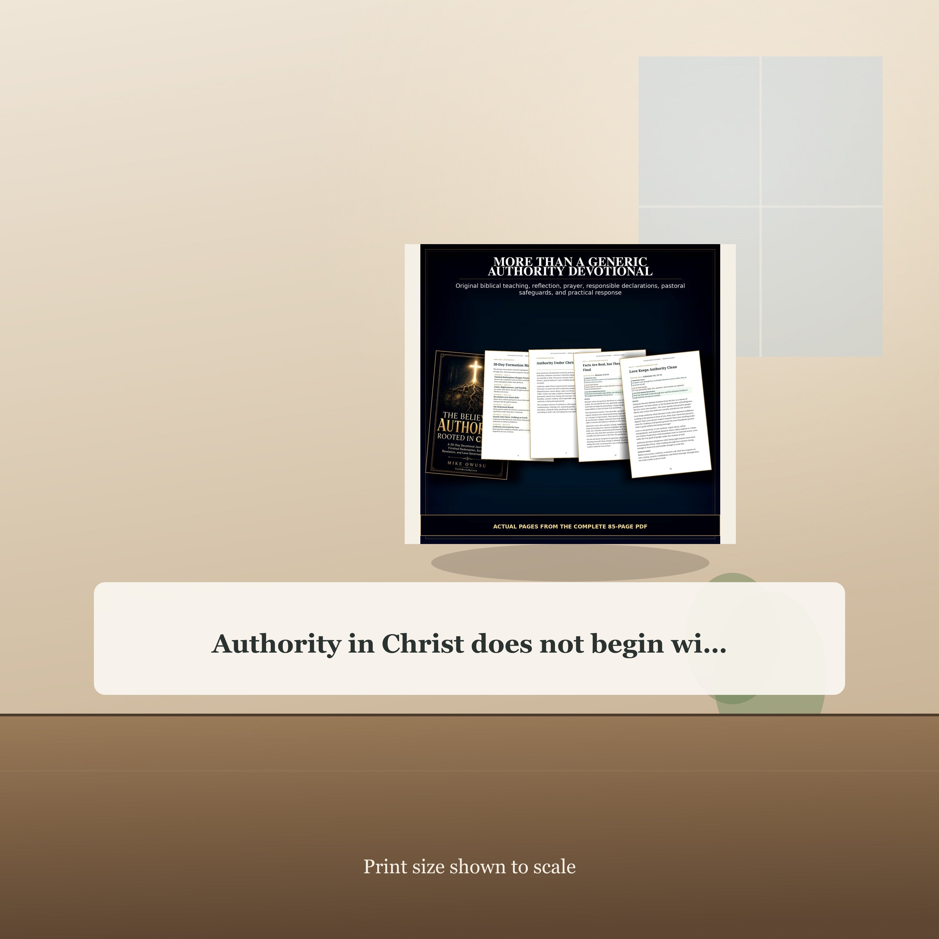 30-Day Christian Authority Devotional PDF | Rooted in Christ | Perfect Gift for Women of Faith