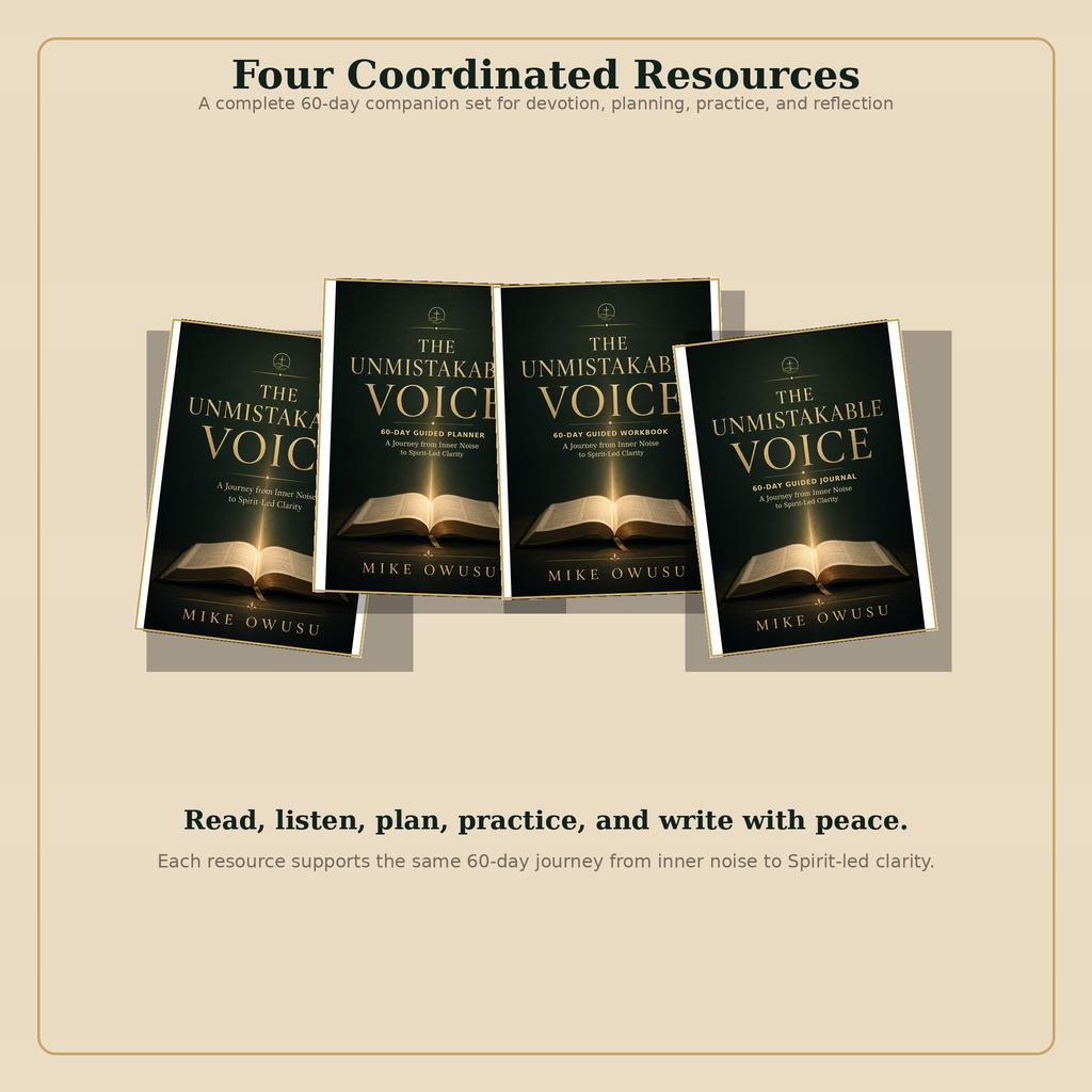 The Unmistakable Voice digital devotional resources stack