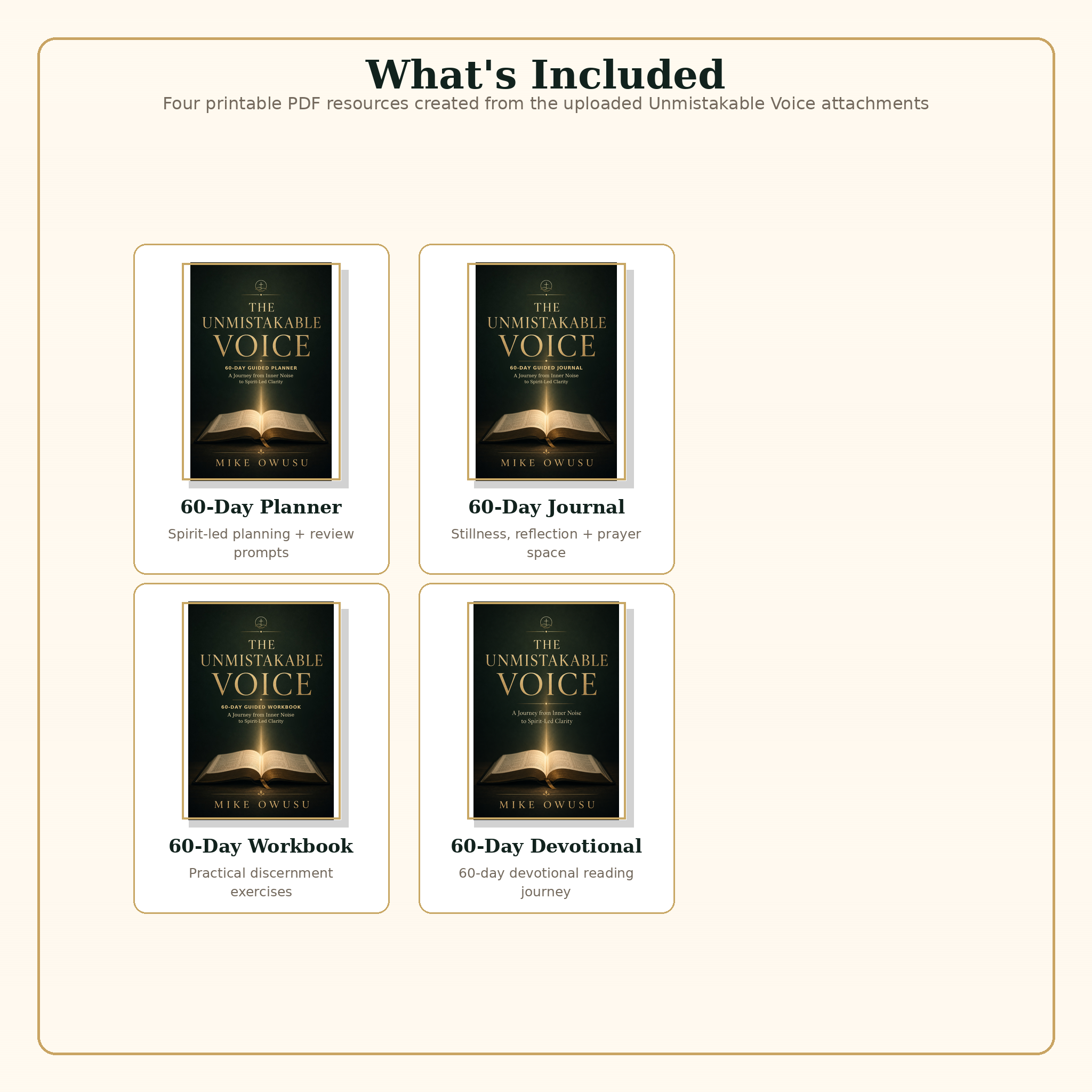 What is included in The Unmistakable Voice bundle
