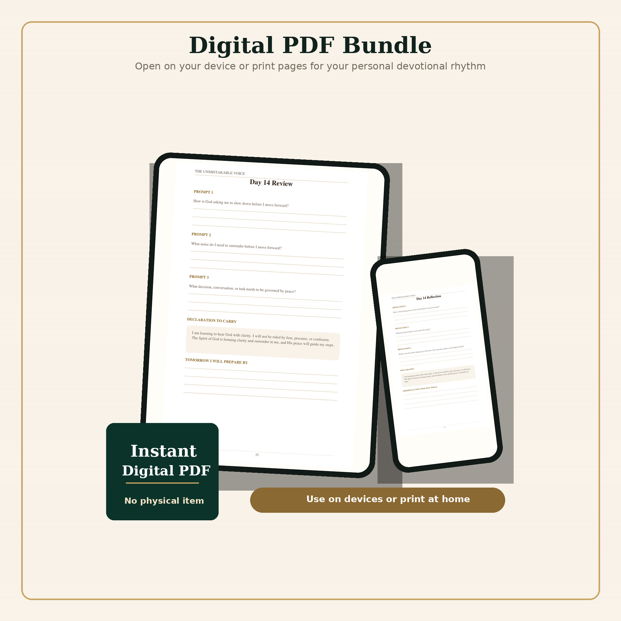 The Unmistakable Voice digital PDF mockup