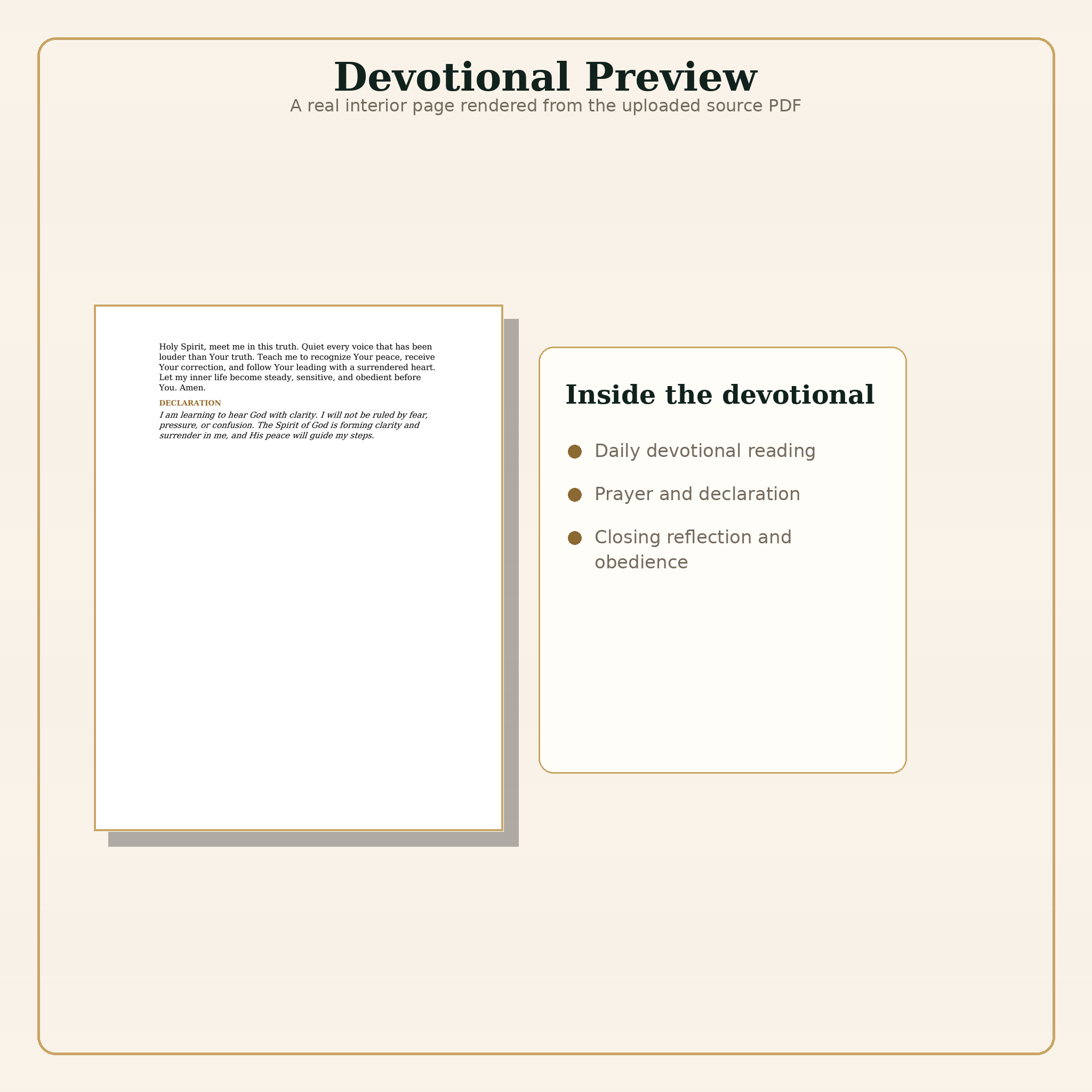The Unmistakable Voice devotional preview